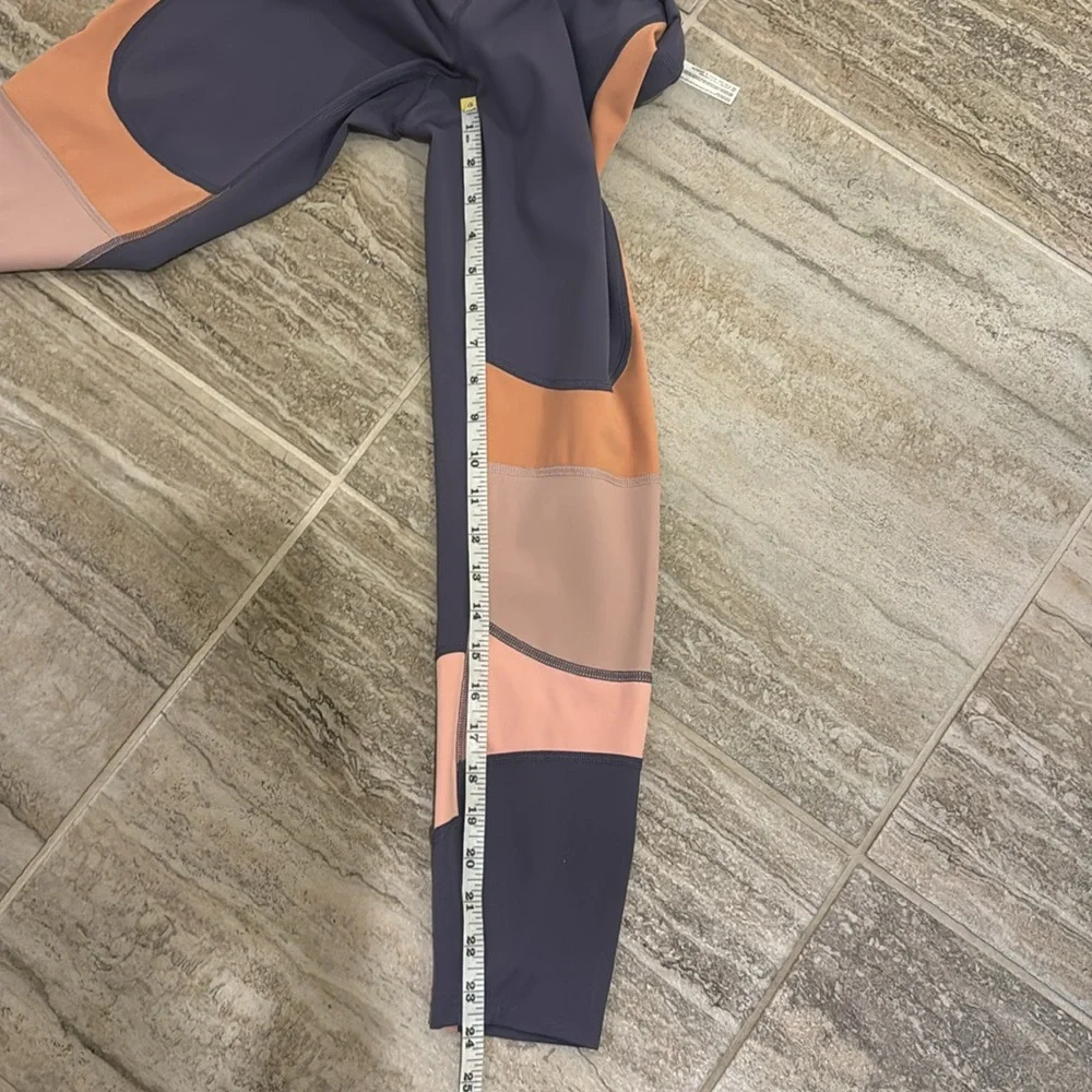 Free People Topaz Shadow Boxer Combo Leggings 7/8 Size Small